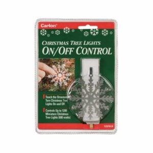 1225L Christmas Tree Ornament Turns String Lights On & Off Packaging 