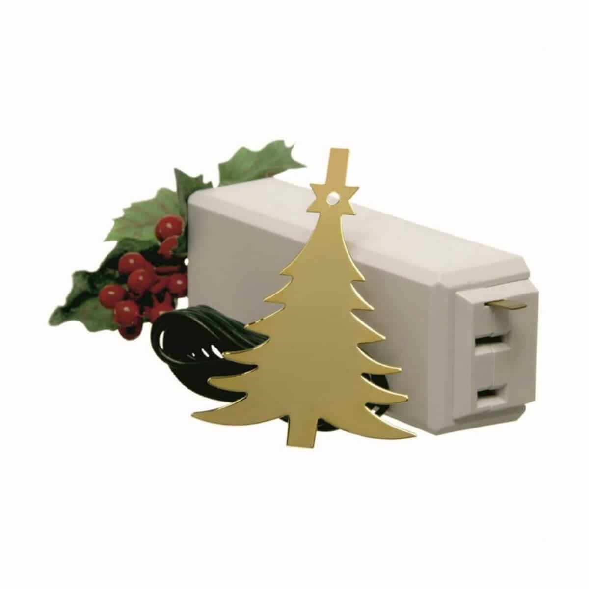 1225L Christmas Tree Ornament Turns String Lights On & Off