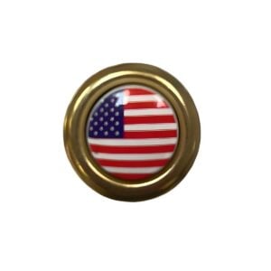 455USA Wired Push Button Center American Flag
