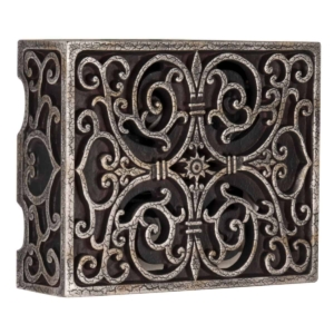 CAB-RC Hand Carved Scroll-Work Box Cover with Renaissance Crackle Finish by Craftmade