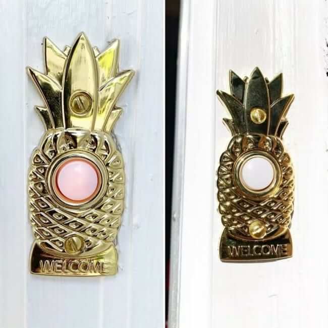 DH1650L Pineapple Wired Push Button Installed on Customer-Door