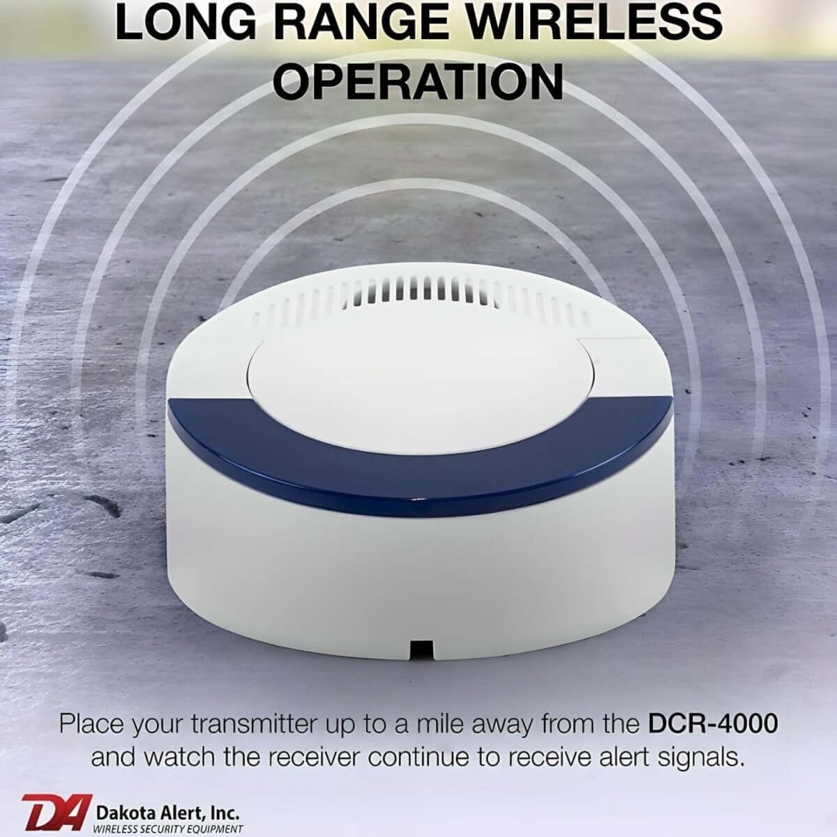 dakota alert dcr 4000 lifestyle image Dakota Alert DCR-4000 Desktop Chime Receiver for 4000 Lifestyle Image