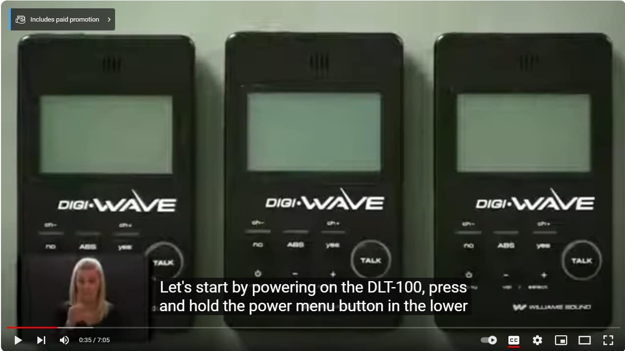 WS-WFM270 TV Talker Amplifying System Video