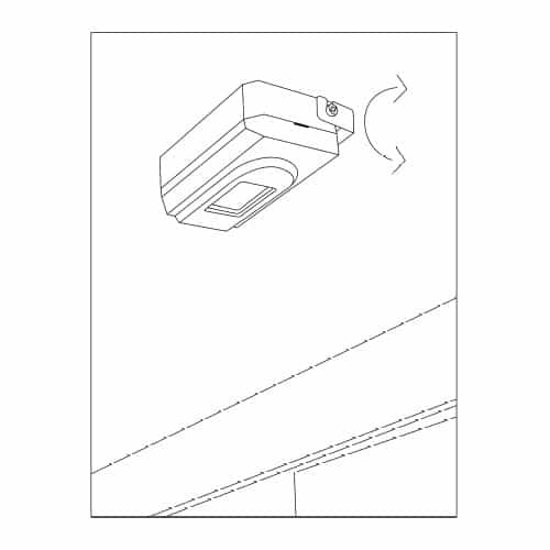 ERA-PIR Sensor Mounting Over Door on Bracket