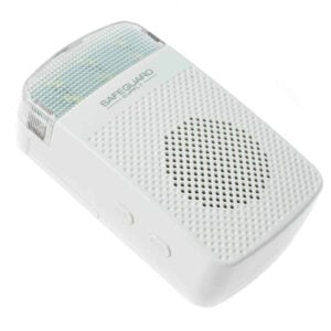 ERA-RXPG Wireless Store Receiver Volume and Mode Buttons Angled View