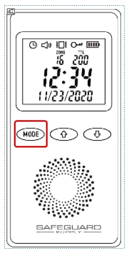 ERA-VPRX Hold Down Mode Button