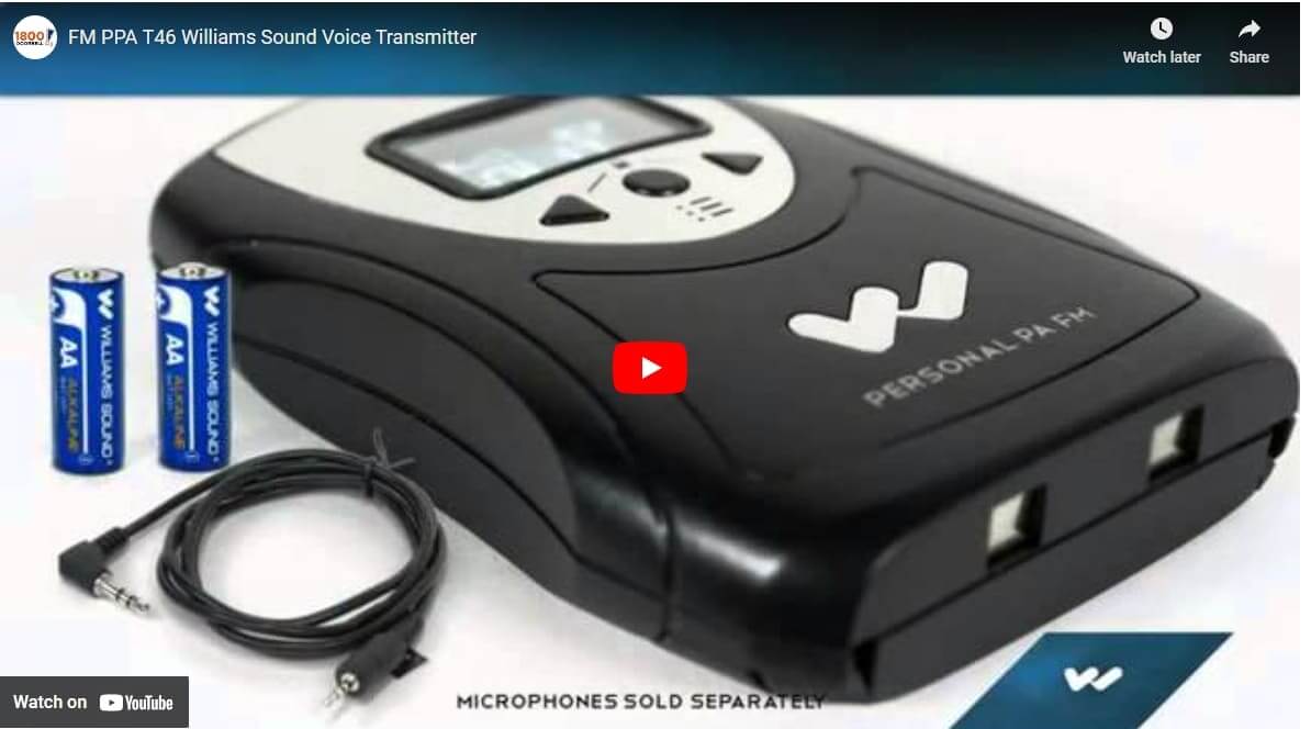 Williams Sound FM PPA-T46 Voice Transmitter Video Intro