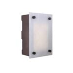 ICH1605-AI Rectangular Lighted LED Chime in Aged Iron by Craftmade