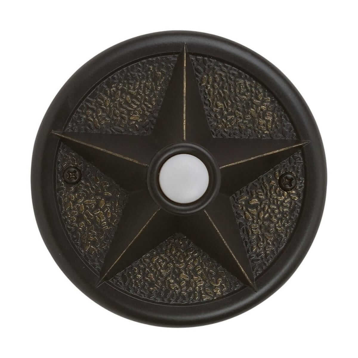 PB3036-AZ Craftmade Circular Wired Doorbell Lone Star Aged Bronze
