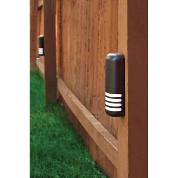 BL630 led deck marker light fence light installed on outdoor fence