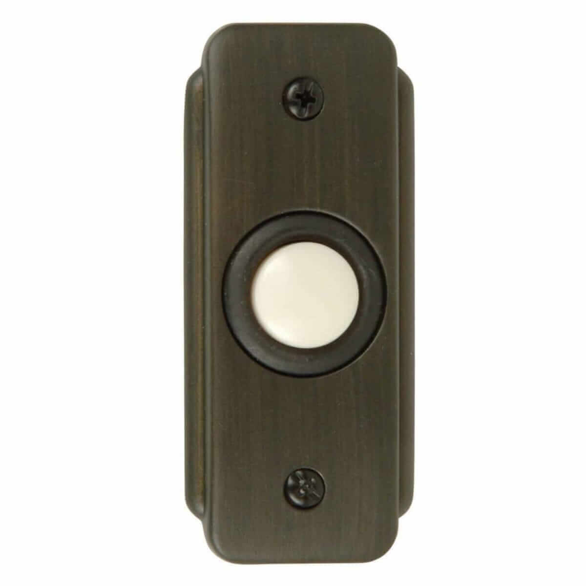 BR2-BZ Stepped RectAngle Lighted Push Button in Bronze By Craftmade
