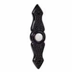 BR7 B Large Spindle Lighted Push Button in Hammered Black