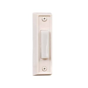 BS6-W Surface Mount RectAngle Lighted Push Button in White