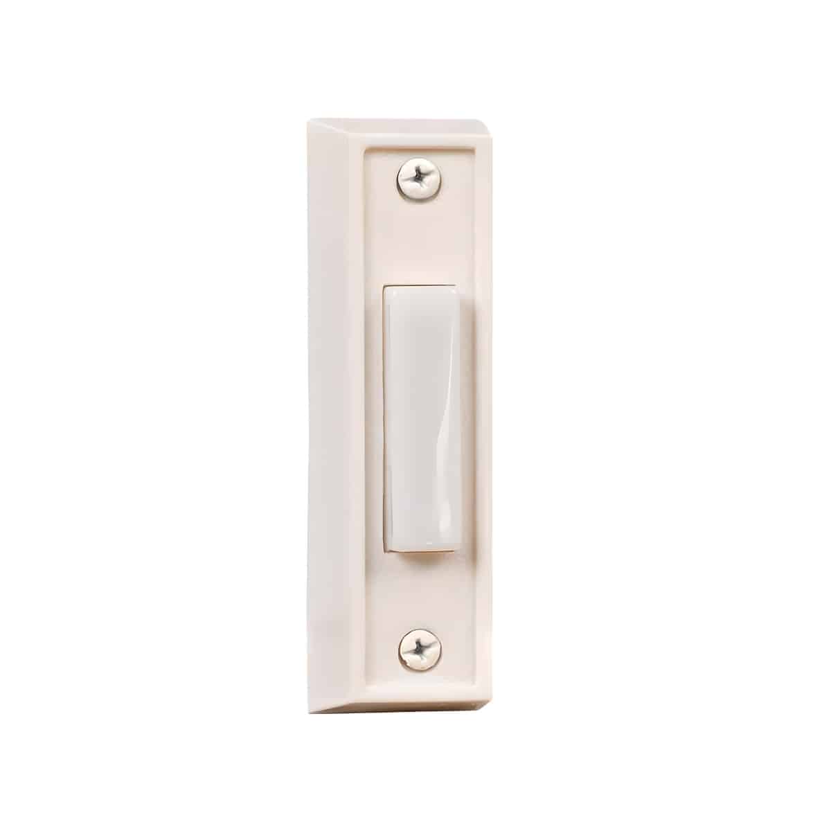 BS6-W Surface Mount RectAngle Lighted Push Button in White