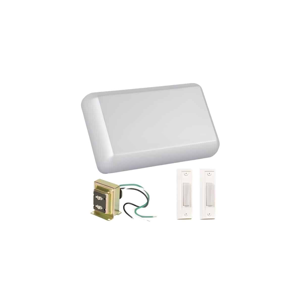 CK1000-W Craftmade Builder Door Chime Kit White Chime Two Push Buttons