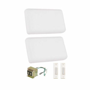 CK1002-W Craftmade Builder Wired Doorbell Kit With Two Chimes 