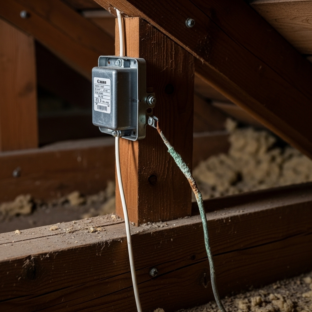 corroded doorbell wire on transformer