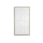 DH110 Carlon Rectangular Wired Chime White With Gold Trim
