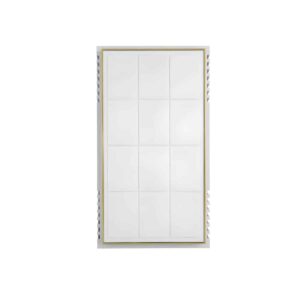 DH110 Carlon Rectangular Wired Chime White With Gold Trim