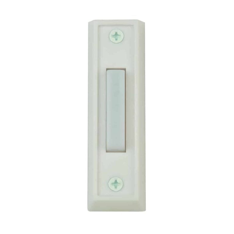 DH1408 Non Lighted White Wired Doorbell Button DH1408 Non Lighted White Wired Doorbell Button