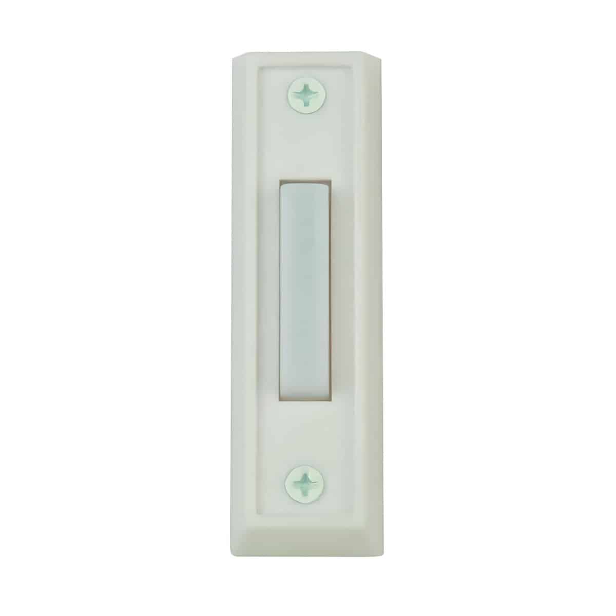 DH1408 Non Lighted White Wired Doorbell Button
