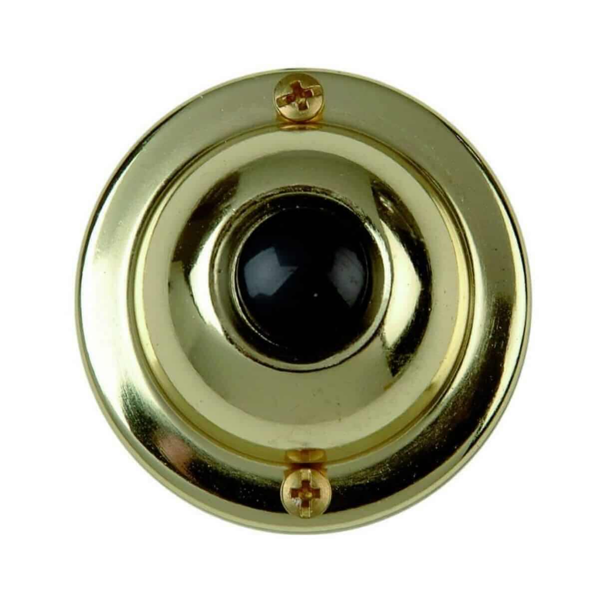 DH1605 Circular Brass Wired Doorbell Button