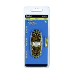 DH1641L Brass Lighted Wired Button Package 
