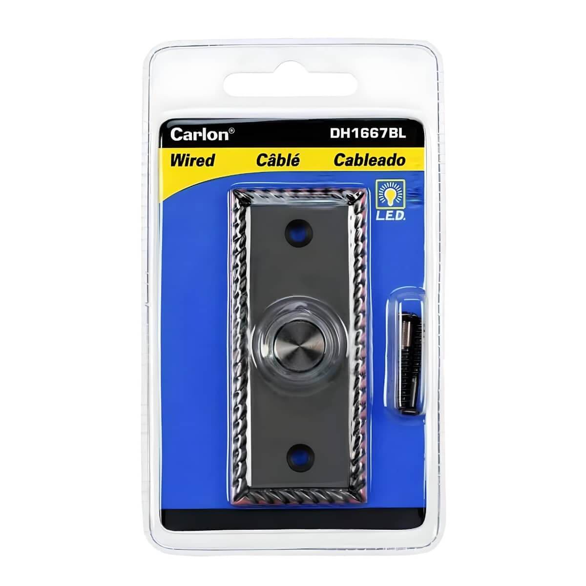 DH1667BL Wired Button Rope Border Design Aged Bronze PKG