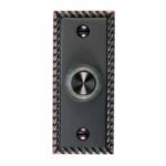 DH1667BL Wired Push Button Rope Border Design Aged Bronze 
