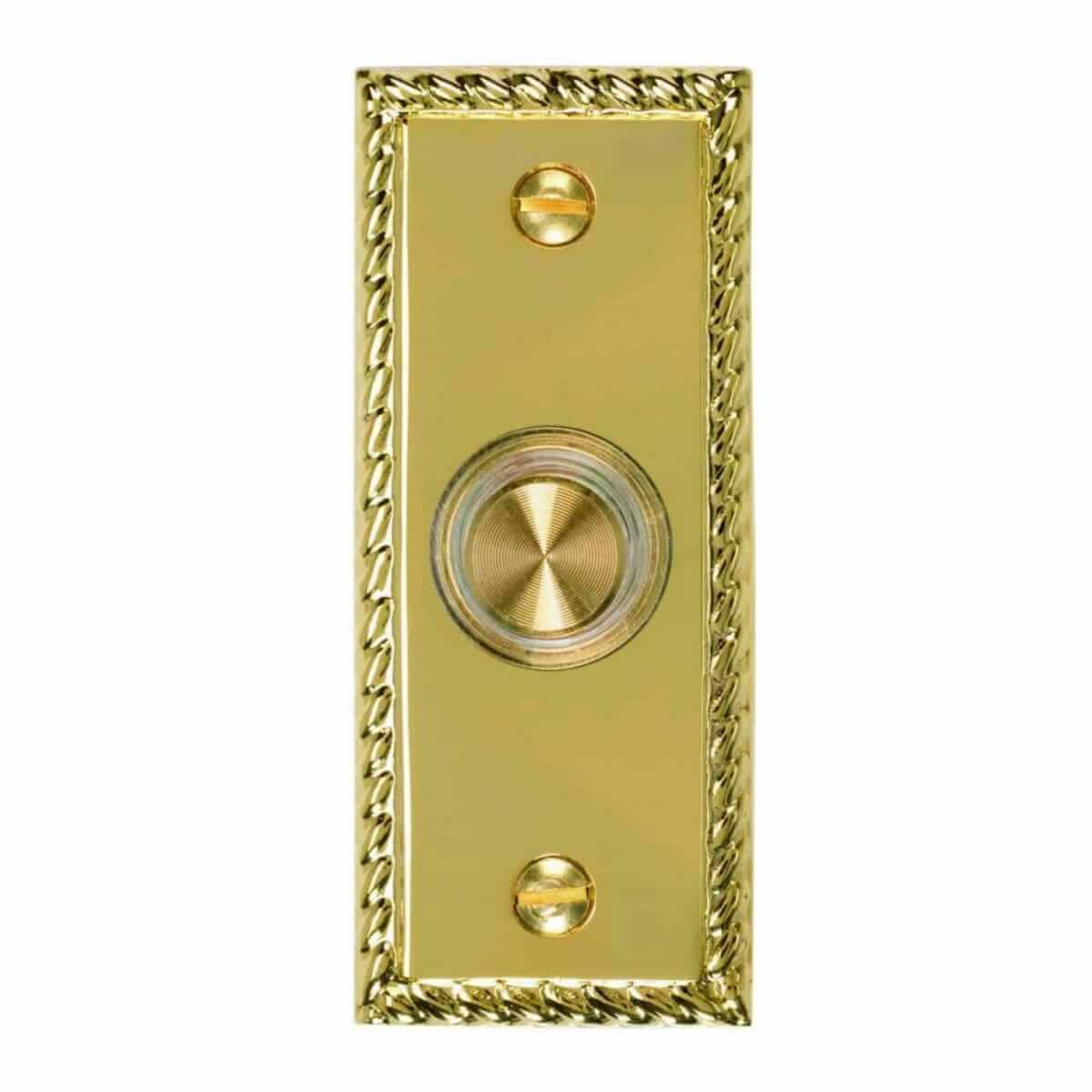 DH1667L Wired Button Rope Border Design Polished Brass