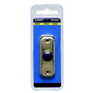 DH1805 DH1805 Small Brass Wired Doorbell Button PKG 