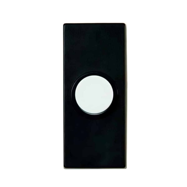 DH1824 Simple Black Chime Push Button With White Center 