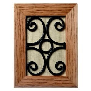 DH689 Wired Doorbell by Carlon with Oak Iron Linen Inlay 