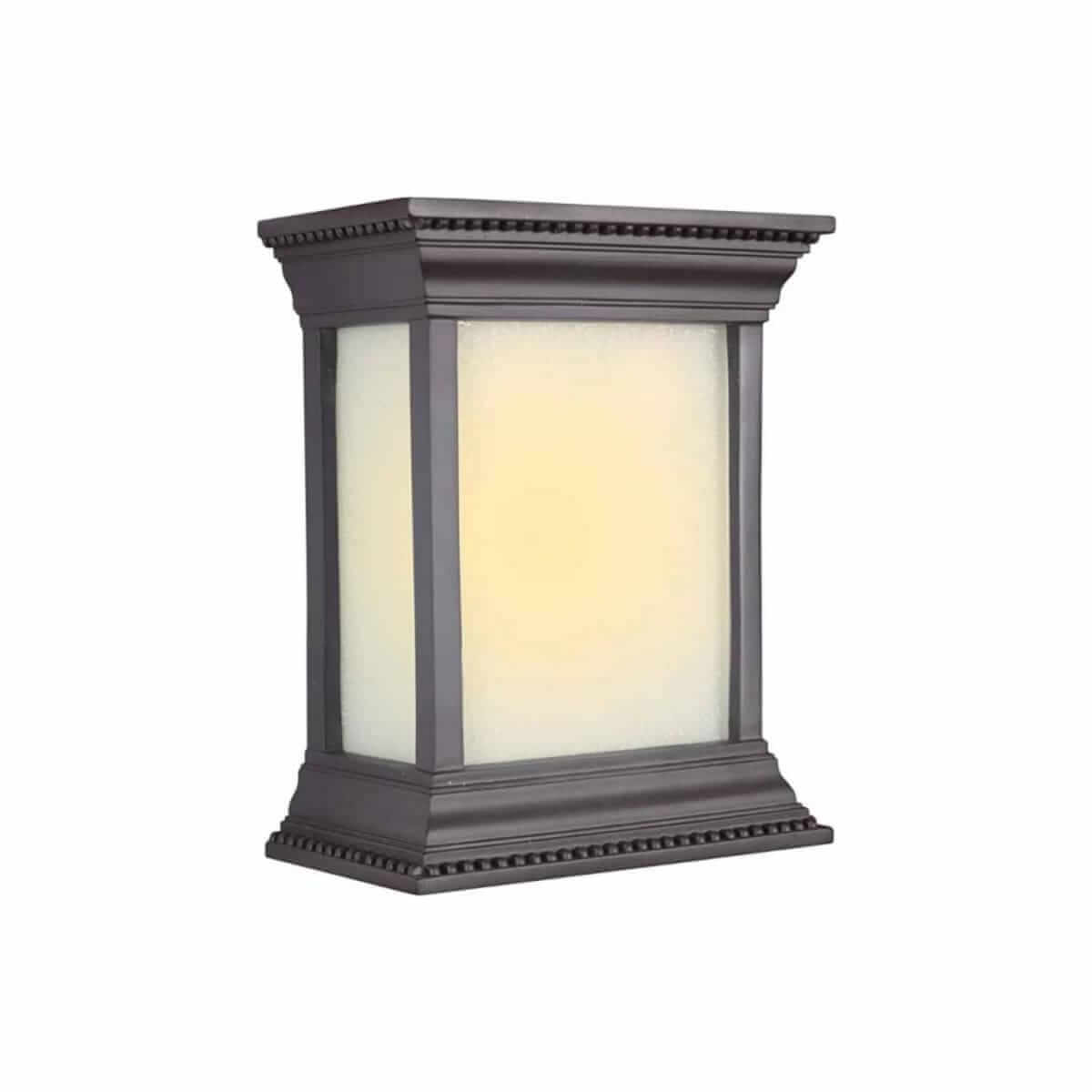 ICH1520-OB Hand Carved Crown Molding LED Chime in Oiled Bronze