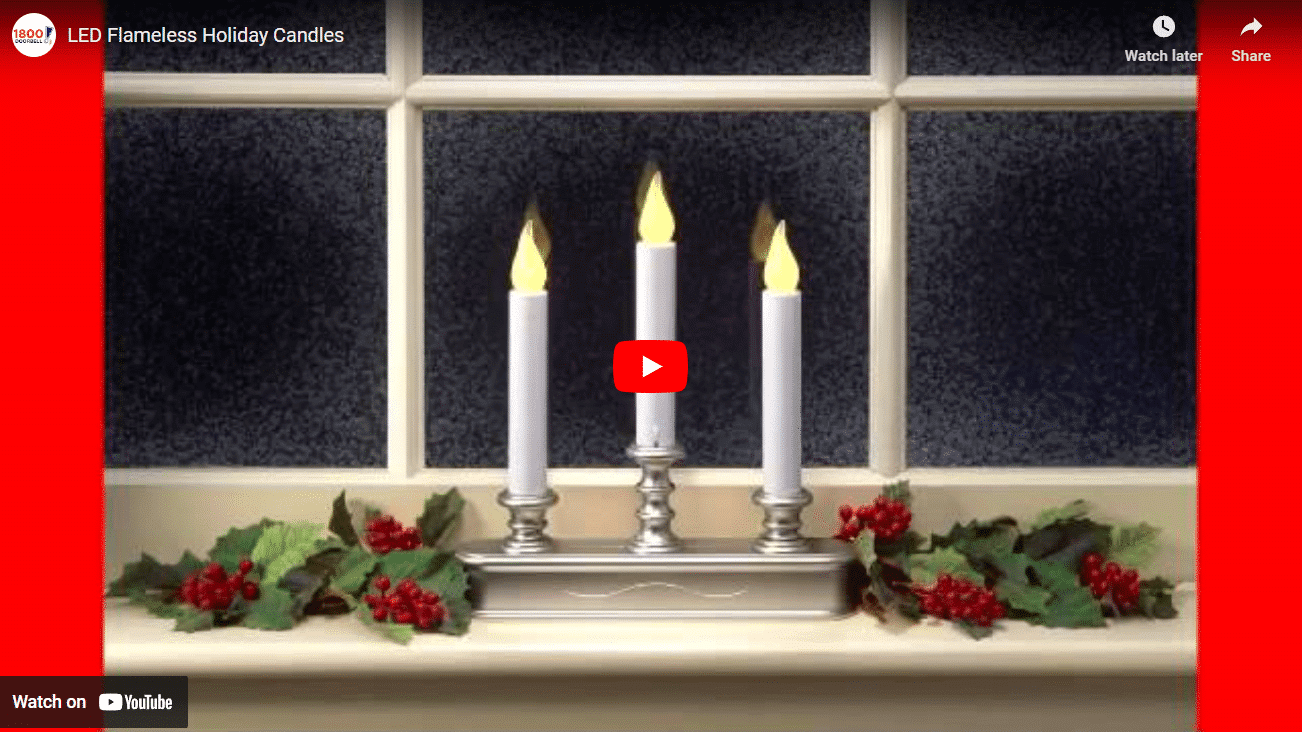 Carlon LED Window Candles Video