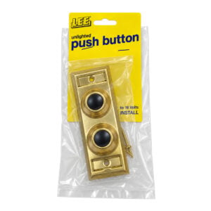 Lee Electric BC203 in its retail package, marked unlighted push button, to 16 volts