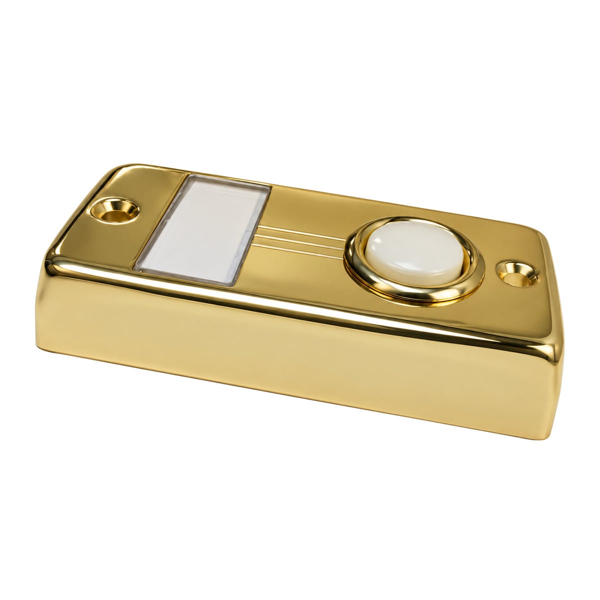 Angled view of the Lee Electric BC267LG showing the depth of the gold plate and the name plate window
