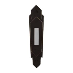 PB3032-AZ Craftmade Art Deco Styled Wired Doorbell Push Button Aged Bronze