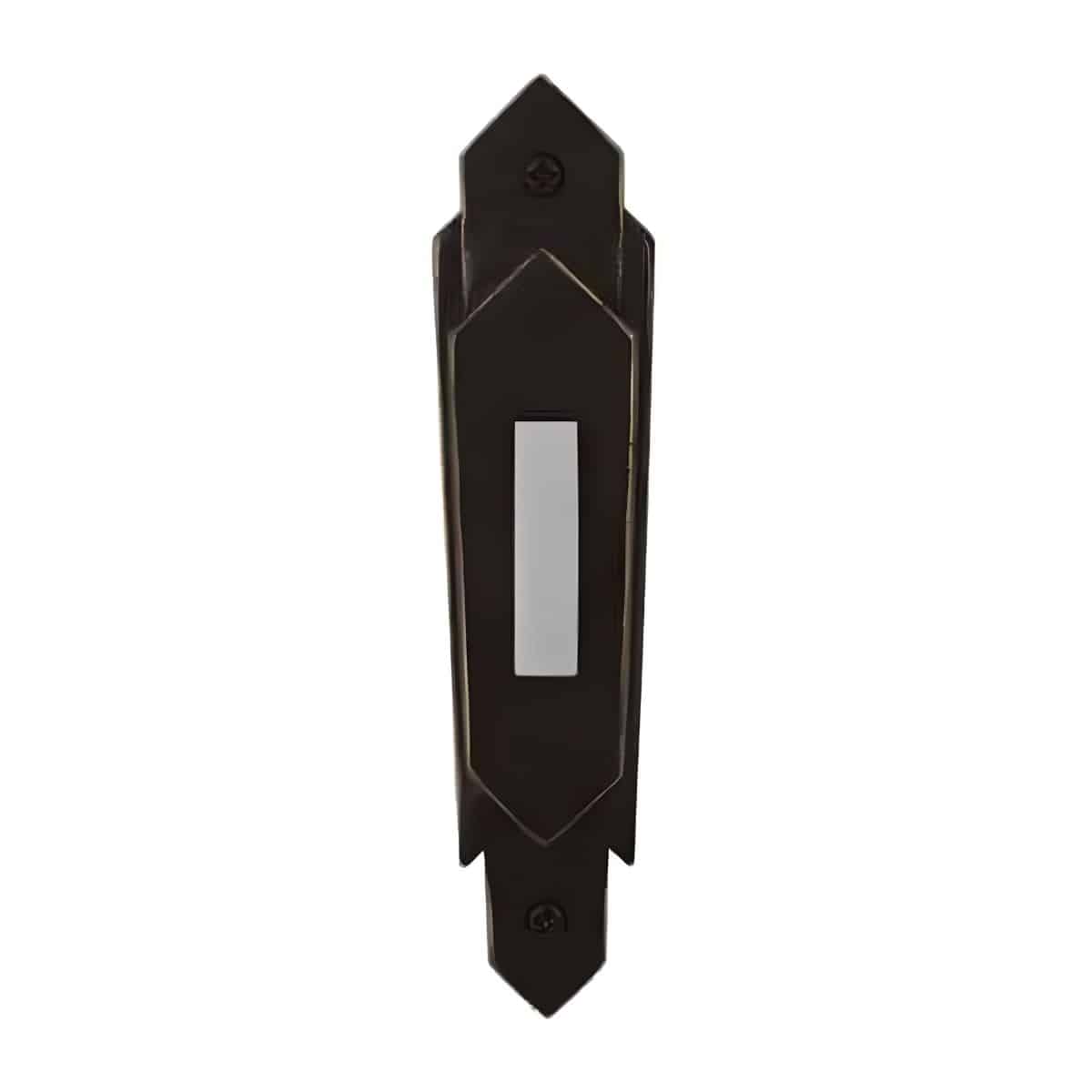 PB3032-AZ Craftmade Art Deco Styled Wired Doorbell Push Button Aged Bronze