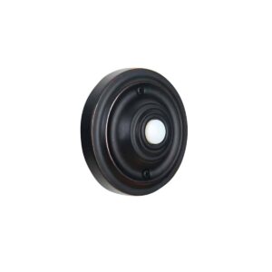 PB3039-OBG Craftmade Round Metal Lighted Wired Push Button in Oil Bronze Gilded 