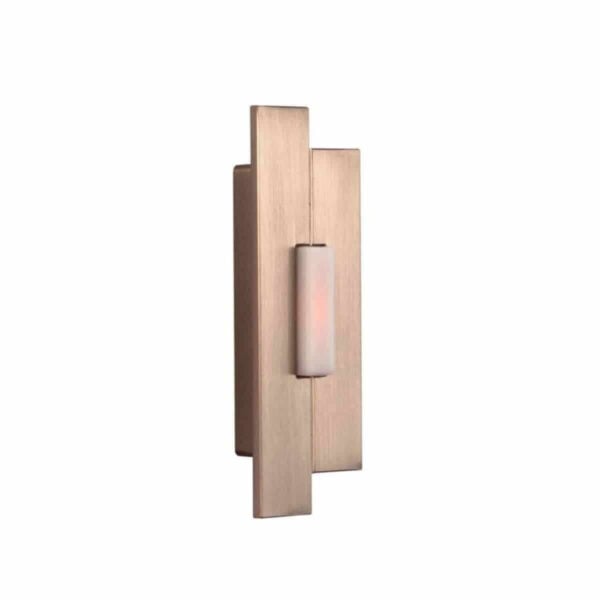 PB5000-BNK Surface Mount Lighted Push Button in Brushed Nickel 