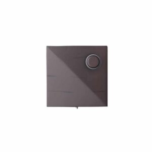 PB5009-AI Craftmade Lighted Square Modern Push Button With Hidden Mounting Screws Aged Iron Finish 