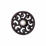 PBFLOWER Contemporary Circular Flower Wired Lighted Doorbell Button 