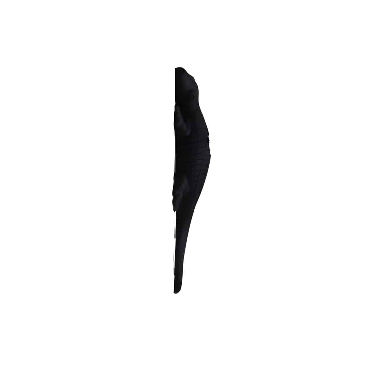PBLGECKO-FB Large Gecko Shaped Wired Doorbell Push Button in Flat Black Finish Profile
