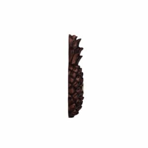 PBPINEAPPLE-Wired Doorbell Lighted Push Button in Aged Copper Finish Profile View 