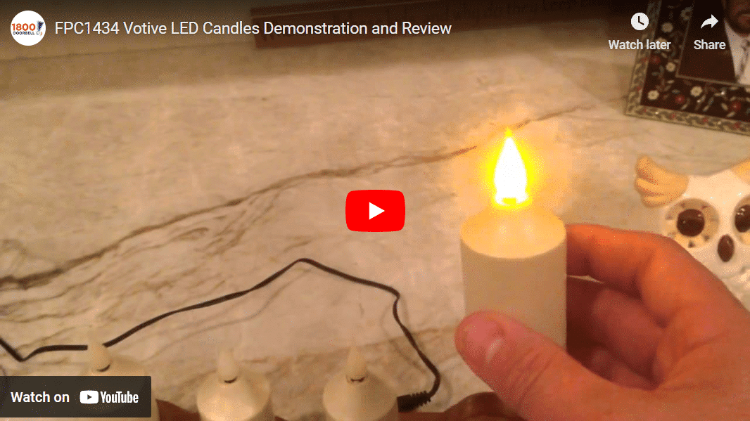 Rechargeable LED Votive Candle Video
