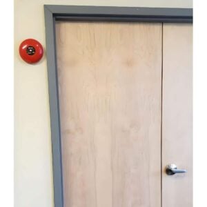SS-FIREBELL-12V Fire Alarm Bell Mounted on a Wall 