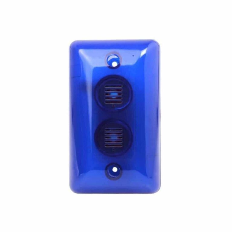 SS-STROBESIREN-B 12V DC Flashing Strobe With Siren in Blue SS-STROBESIREN-B 12V DC Flashing Strobe With Siren in Blue