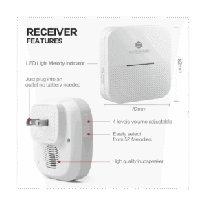 SS135 Wireless Plugin Receiver Dimensions Diagram