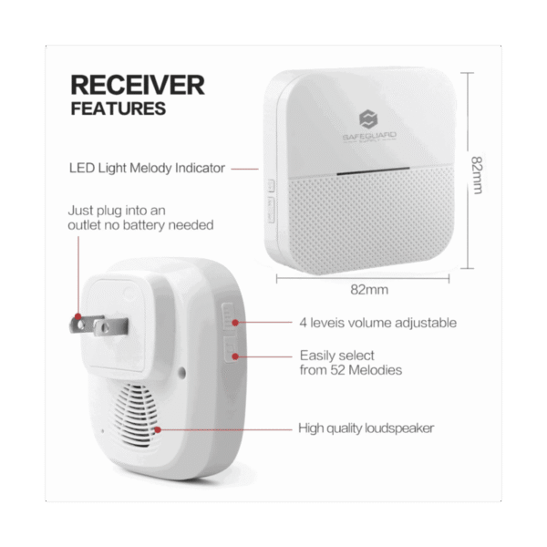 SS135 Wireless Plugin Receiver Dimensions Diagram